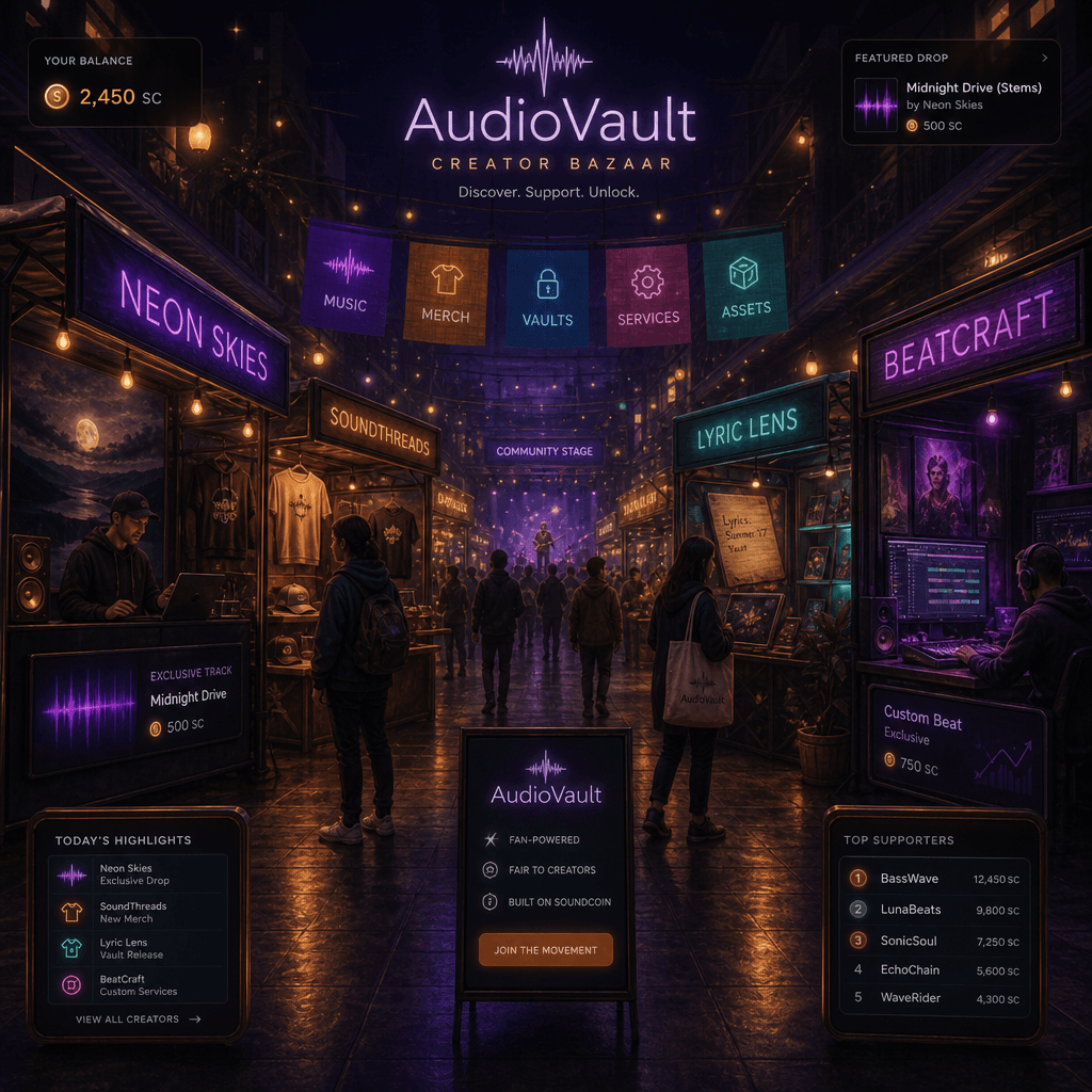 Marketplace AudioVault visual